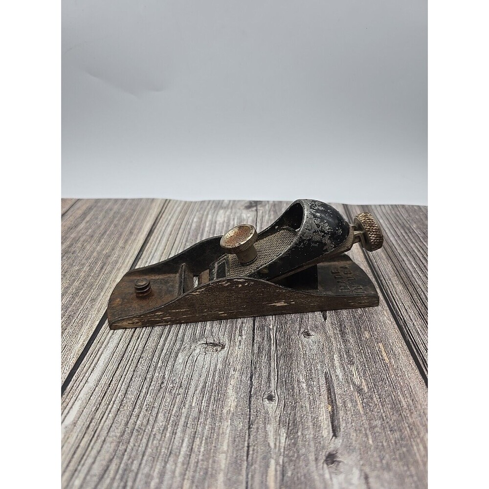 Vintage Hand Held Wood Planer Made in USA - 7" Long